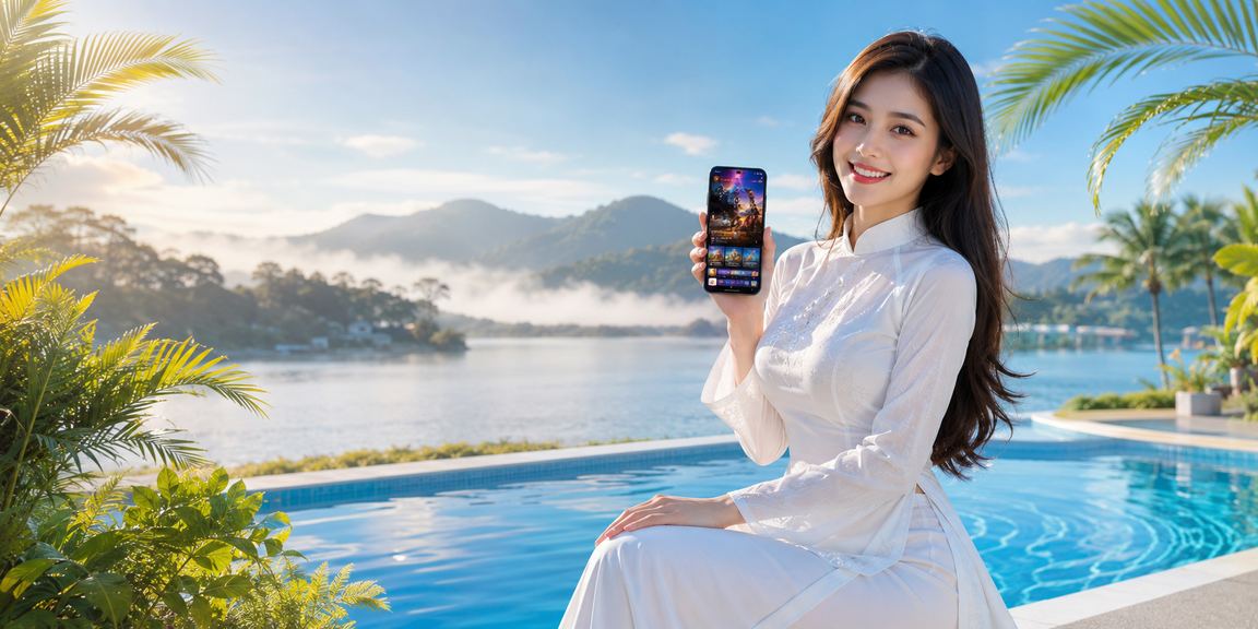 Người chơi sử dụng ứng dụng q12 trên điện thoại ở Đà Lạt
