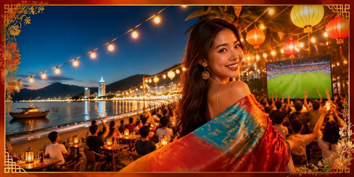 Không khí chợ đêm Nha Trang với người dùng trải nghiệm cá cược thể thao trực tuyến